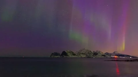 Timelaps of northern light dancing Stock Footage 267961930