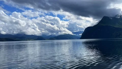 Timelaps of norwegian fjords Stock Footage 337365081