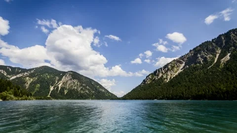 Timelaps Plansee Autria Stock Footage 161033053
