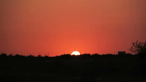 Timelaps sunrise with orange sky Vídeos de archivo 904394