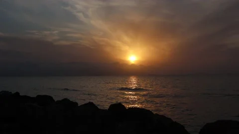 Timelaps of sunset in Algeria Stock Footage 131622812