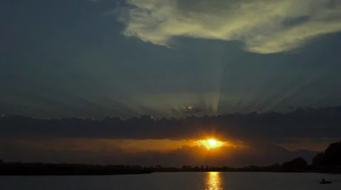 Timelaps sunset Stock Footage 36832664