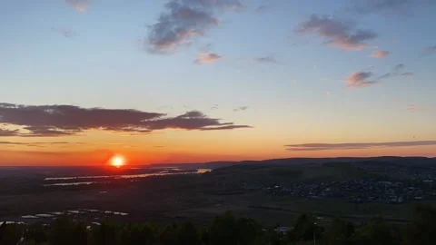 Timelaps at sunset Stock Footage 130930804