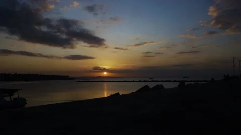 Timelaps Sunset Islands Video stock 219981634