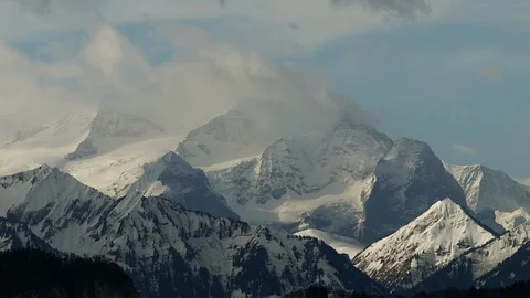 Timelaps Swiss Alps Stock Footage 104922421