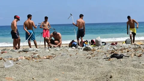 Timelaps tent in beach Stock-Footage 131509198