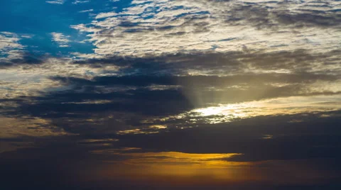 Timelaps video sunset . Stock Footage 40666006