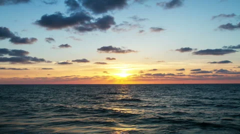 Timelaps video sunset . Stock Footage 55350868