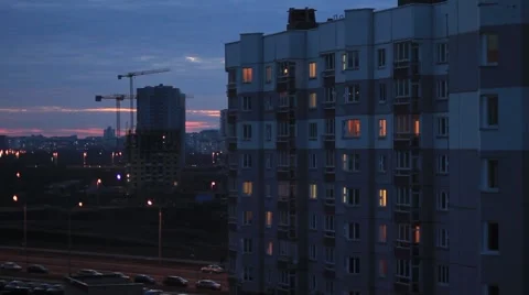 Timelaps,construction of buildings Stock Footage 47872478