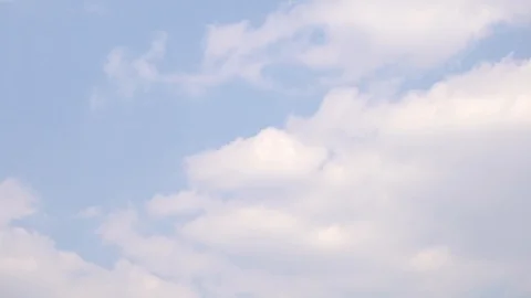 TimeLapse 4K Beautiful white fluffy clouds. Wonderful Natural Blue Sunny day sky Stock-Footage 120937517