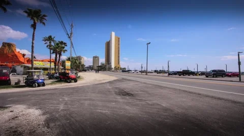 Timelapse in 4K from Front Beach Road, Panama City Beach, Florida Stock Footage 48340332
