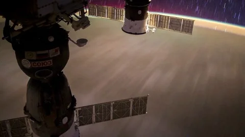 Timelapse 4K pacificocean from ISS Stock Footage 72759236