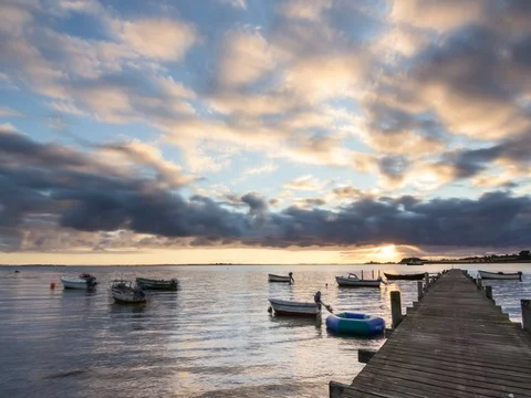 Timelapse 4k sunrise Video stock 70630459