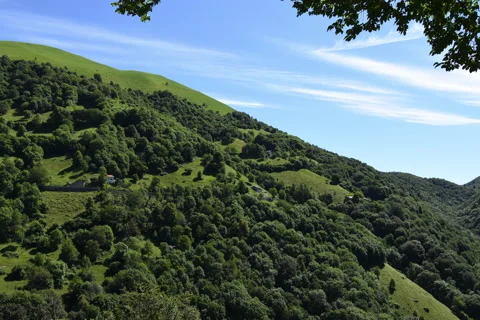 Timelapse 4K | View of the Intelvi valley, Italy Stock Footage 133921229