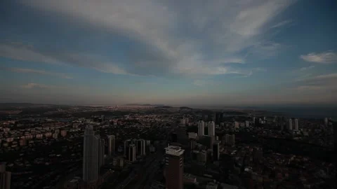 Timelapse Above City Stock Footage 241151790