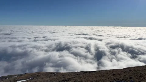 Timelapse above the clouds from Mount Stol, Slovenia Stock Footage 335223060