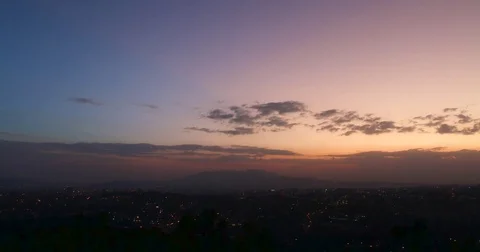 Timelapse of Addis Ababa skyline at sunset, Ethiopia. Stock Footage 81563824