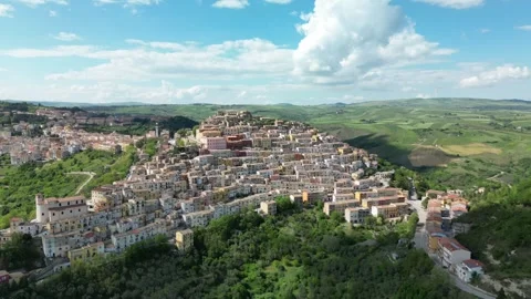 Timelapse Aerial view of Calitri Video stock 275562857