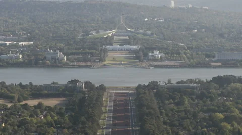 Timelapse aerialview Canberra Stock Footage 40714471