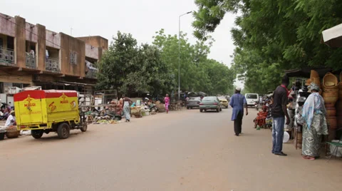 Timelapse in an African market Video stock 32240614