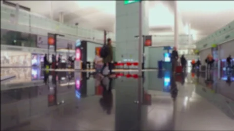 Timelapse At The Airport 库存影片 99493111