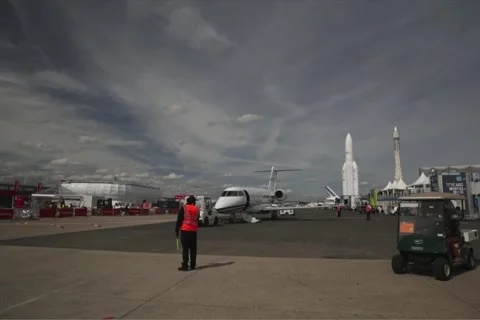 Timelapse airshow Video stock 49175115