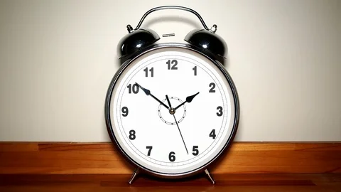 Timelapse of an Alarm Clock Stock Footage 76370860