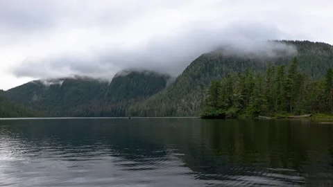 Timelapse of Alaska’s Dramatic Sky Over Scenic Landscapes Stock Footage 302219031