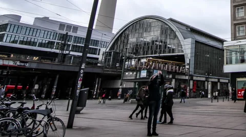 Timelapse of the Alexanderplatz in Berlin Stock-Footage 47871950