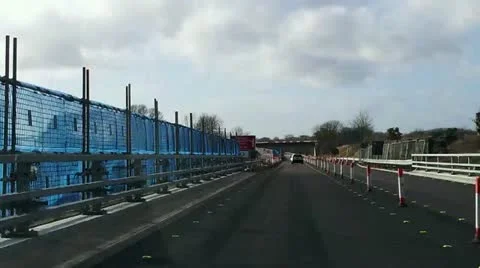 Timelapse along a motorway Stock Footage 21788946