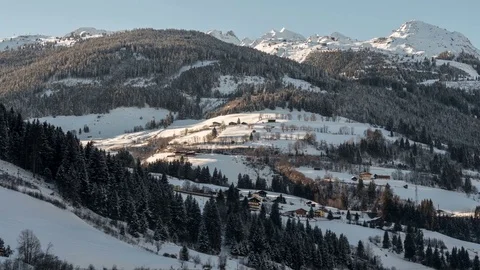 Timelapse of Alpen slopes Video stock 71762146