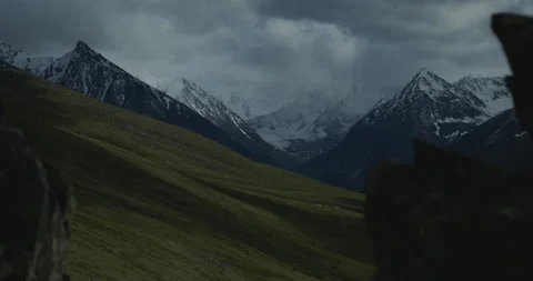 Timelapse of Altai mountains, Belukha mountain. Stock Footage