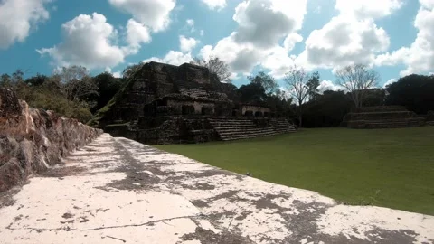 Timelapse in Altun Ha, Mayan Temple in Belize Stock Footage 230772014
