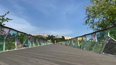 Timelapse on an amazing, beautiful bridge Video stock 137971012