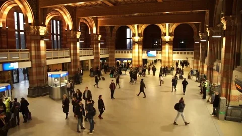 Timelapse of the Amsterdam central Station. Stock Footage 72700907
