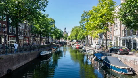 Timelapse in Amsterdam Stock Footage 132668798