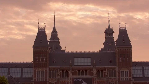 Timelapse Amsterdam Museum Square Stock Footage 78180368