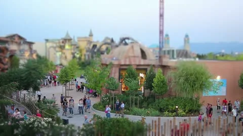 Timelapse amusement park Stock Footage