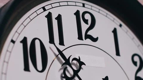 Timelapse of Analog Clock Hands Speeding Across Face Stock Footage 306640163