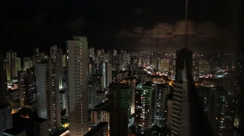 A timelapse and high angle view of the city of Recife, Pernambuco, Brazil Stock Footage 54263459