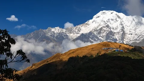 Timelapse of Annapurna Stock Footage 98675739