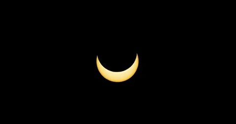 Timelapse of an Annular Solar Eclipse. Utah, October 14, 2023 Stock Footage 253750811