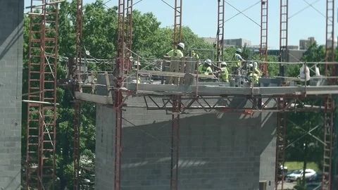 Timelapse Apartment Construction Stock Footage 76468288