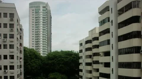 Timelapse apartment pool Vídeos de archivo 11610304