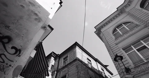 Timelapse of architecture and sky Stock Footage 52004423