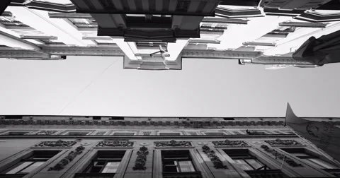 Timelapse of architecture and sky Stock Footage 52004710