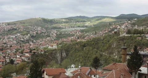 Timelapse of architecture and sky Stock Footage 52004932