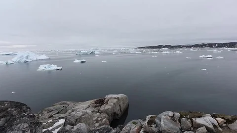 Timelapse on Arctic Ocean in Greenland Stock Footage 79224448