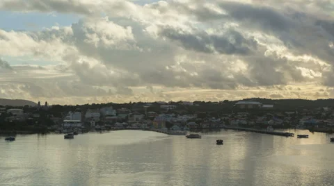 Timelapse arrival at Port of St John Antigua Stock Footage 36477377