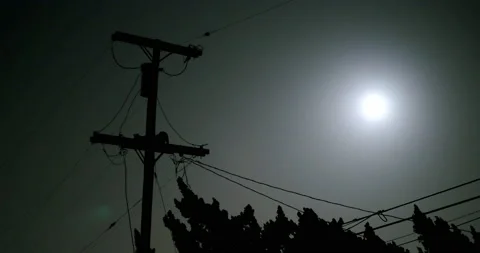 Timelapse Astro Full Moon 4K 30FPS Stock Footage 138063918